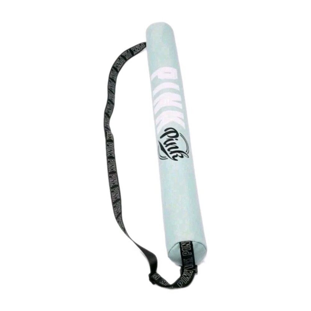 VICTORIA SECRET PINK Yoga Mat Carrying Case Bag mint Green black Strap